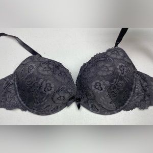 NWT LS GRY Push-up, 34D *P1073